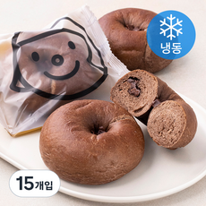 훕훕베이글 딥초콜릿 베이글 (냉동), 15개입, 140g
