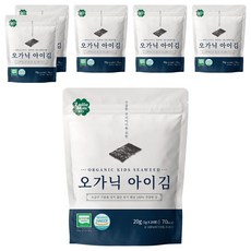 룰루맘 오가닉 아이김 20봉, 김맛, 6개, 20g