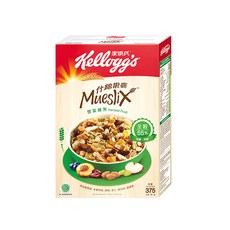 家樂氏什錦果麥 Mueslix，豐富纖果，全穀 55%，高纖高鐵, 375g, 1盒