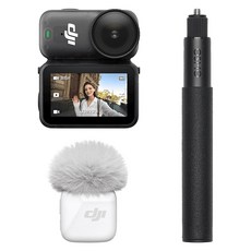 DJI Osmo Nano 브이로그 콤보 액션캠 128GB 송신기, DJI Osmo Nano(128GB), 단일 색상(액션캠, 스틱), 아크틱 화이트(송신기)