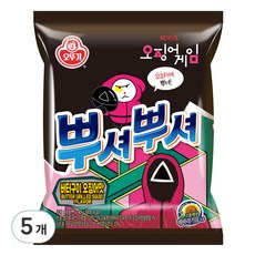 OTTOGI 不倒翁 香脆點心麵 奶油魷魚風味, 90g, 5包