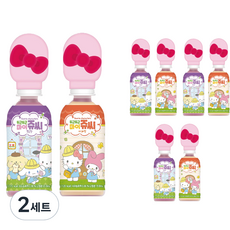 마이쥬씨 산리오캐릭터즈 포도맛 3개 + 사과맛 3개, 2세트, 220ml