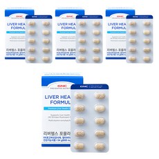 GNC 리버헬스 포뮬라 54g, 90정, 4개