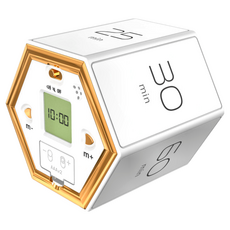HEXAGON 六角計時器, 1/5/10/25/30/60分鐘 白色, 單一商品, 1個