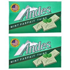 Andes 安迪士 薄荷帕妃薄片, 美國製, 38g, 2盒