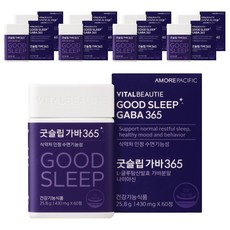 바이탈뷰티 굿슬립 가바365, 60정, 9개