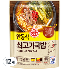 오뚜기 안동식 쇠고기국밥, 500g, 12개