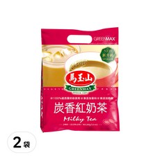 馬玉山 炭香紅奶茶, 15克x14包, 100%紐西蘭奶粉使用, 無添加香料, 無添加奶精, 15g, 14包, 2袋