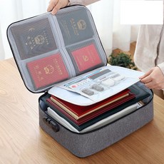리얼피키 이중잠금 대용량 문서 가방 2단