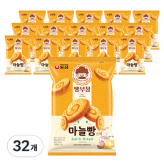 농심 빵부장 마늘빵, 55g, 32개