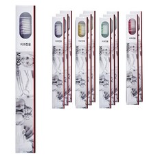 味噌牙科成人雙細頭牙刷隨機發貨, 1入, 12個