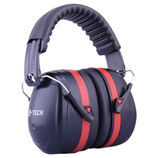 U-TECH 優鐵客 防音耳罩 EM-5002B 紅色, 降噪隔音耳罩, SNR: 32dB, 1個