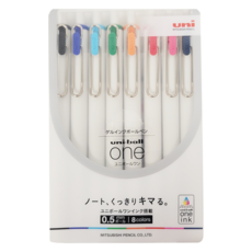 Uni 三菱 ball ONE 自動鋼珠筆8色組, 0.5mm, UMN-S-05, 1組