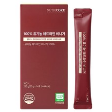 뉴트리코어 100% 유기농 레드와인 비니거 14p, 280g, 1개