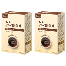 맥심 아라비카100 부드러운 블랙 커피믹스, 2.8g, 100개입, 2개