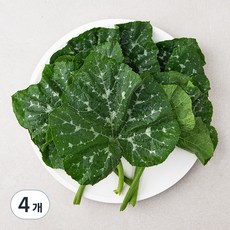 국내산 호박잎, 200g, 4봉 200g, 4개