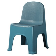 디어모모 등받이 다용도 스툴 통사출 의자 중, 블루, 1개