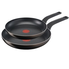 테팔 티타늄 액티쿡 후라이팬 세트 2개, 블랙커피, 프라이팬 26cm + 28cm, 1세트