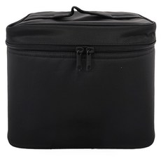 MUJI 無印良品 台灣公司貨 尼龍化妝箱 約24 x 16.5 x 18cm M, 黑色, 1個