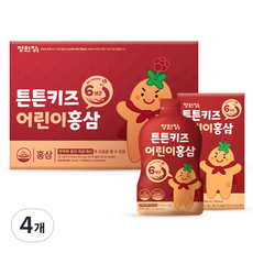정원장 튼튼키즈 어린이 홍삼, 600ml, 4개 4개, 600ml