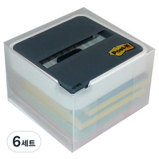 포스트잇 팝업 엣지 디스펜서 ED-330, 혼합색상, 400개입, 6세트