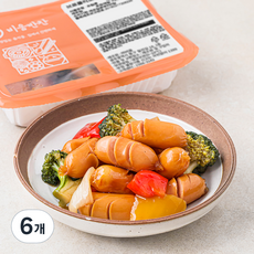 비움반찬 브로콜리소시지야채볶음, 160g, 6개