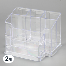 네일아트 2단 보관함, 2개, 화이트