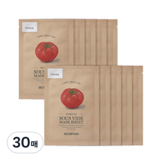 SKINFOOD Sobide番茄面膜 18g, 1入, 30片