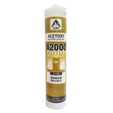 LUSH 樹牌 A2000 酸性矽利康 透明色 280ml,填縫劑、黏著性佳、室內外用, 1瓶