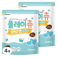 듀먼 강아지 플레이츄 덴탈껌 10p, 요구르트, 100g, 4개