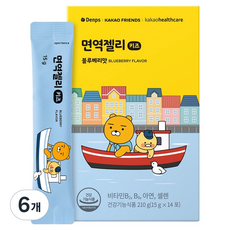 덴프스 카카오 면역젤리 키즈 14p, 210g, 6개