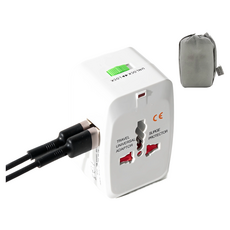 Barco Overseas 旅行插頭 USB 插座 2 端口多適配器, 1個
