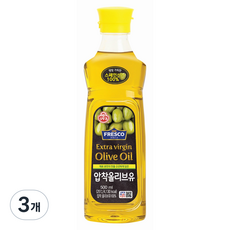 오뚜기 프레스코 압착올리브유, 500ml, 3개