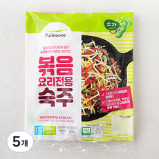 풀무원 GAP 인증 볶음요리 전용 숙주, 200g, 5개