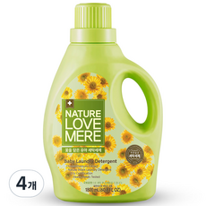 네이쳐러브메레 꽃을 담은 세탁세제 국화꽃향 1800 ml, 4개, 1800ml