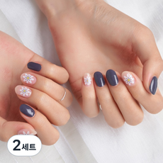 넬로 팔레트 젤 네일 스티커, 엘더플라워, 2세트