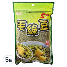 CHI-SHENG 耆盛食品 毛綠豆, 5個, 500g