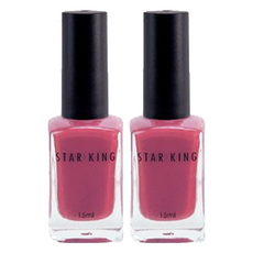 STAR KING 星之冠 經典指甲油, 15ml 各種顏色, 004 暖苺, 2瓶