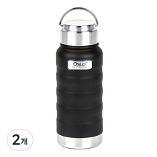 오슬로 아웃백 텀블러, 블랙, 500ml, 2개