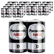 Panasonic 國際牌 錳乾電池 1號 黑色, 2顆, 15組