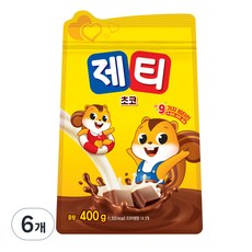 제티 쵸코렛맛 분말, 400g, 1개입, 6개