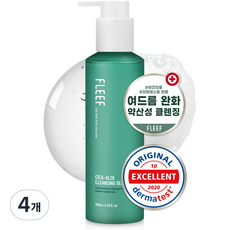 플리프 시카 알로에 클렌징 젤 폼, 200ml, 4개