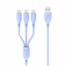 Kinyo 三合一急速快充線 46g, 1.2m, USB-D03, 1條