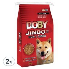 도비 진도 전견종용 강아지 건식사료, 곡물, 8kg, 2개 닭, 8kg, 2개