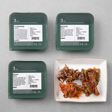 집반찬연구소 매콤반찬 3종 고추장 멸치볶음 40g + 볶은김치 100g + 꽈리고추찜 90g, 1세트