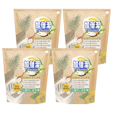 加倍潔 檸檬酸+小蘇打洗衣槽專用去汙劑, 有機檸檬酸，全方位清潔, 300g, 4包