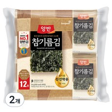 양반 참기름 김, 54g, 2개 4.5g, 24개