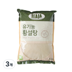 이타자 유기농 황설탕, 5kg, 3개