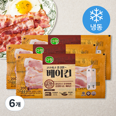 다향오리 고소하고 쫄깃한 베이컨 (냉동), 200g, 6개