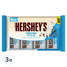 허쉬 쿠키 앤 크림 초콜릿, 160g, 3개